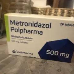 Opakowanie Metronidazolu Polpharma 500 mg, 28 tabletek. Sprawdź aktualną metronidazol cena.