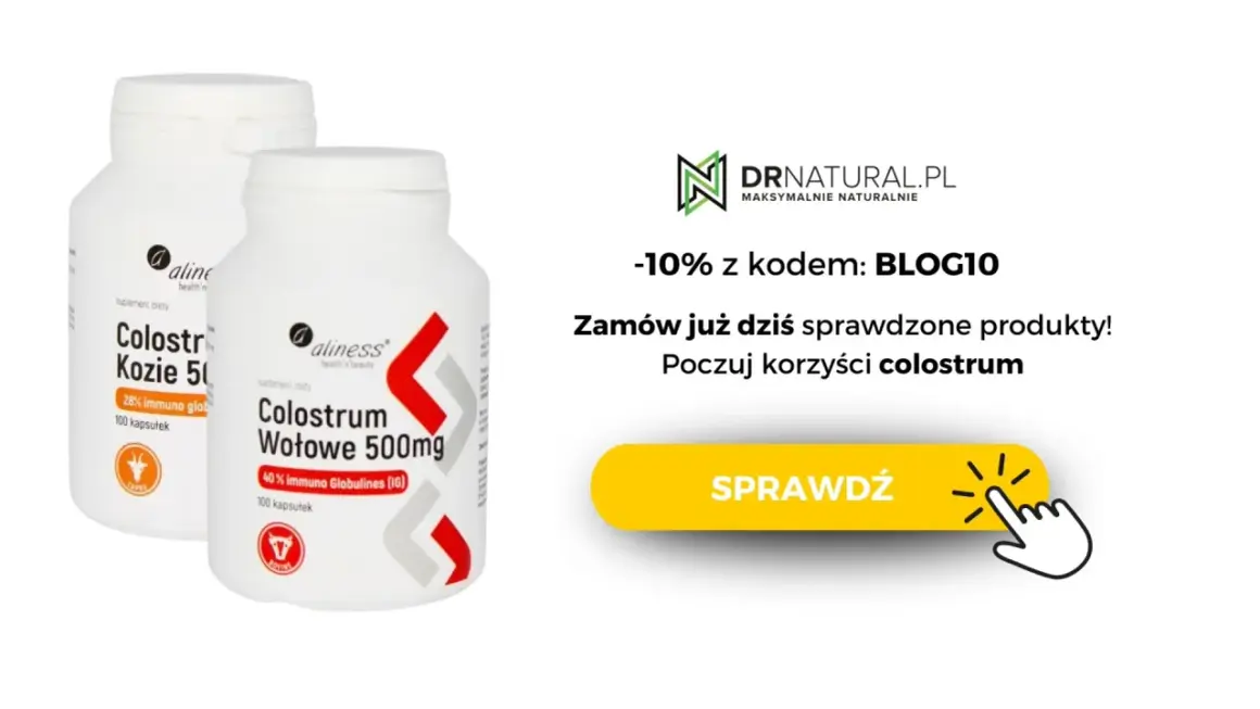 Dwa opakowania colostrum: kozie i wołowe. Sprawdź, na co działa colostrum i poczuj jego korzyści. Zamów z rabatem!